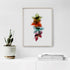 Four Orchids Floral Art Print